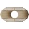 Ekena Millwork Chrysler Wood Fretwork Pierced Ceiling Medallion, Hickory, 26"W x 13"H x 6 7/8"ID x 1/4"T CMWP26X13X0250CSHI - alternate 2